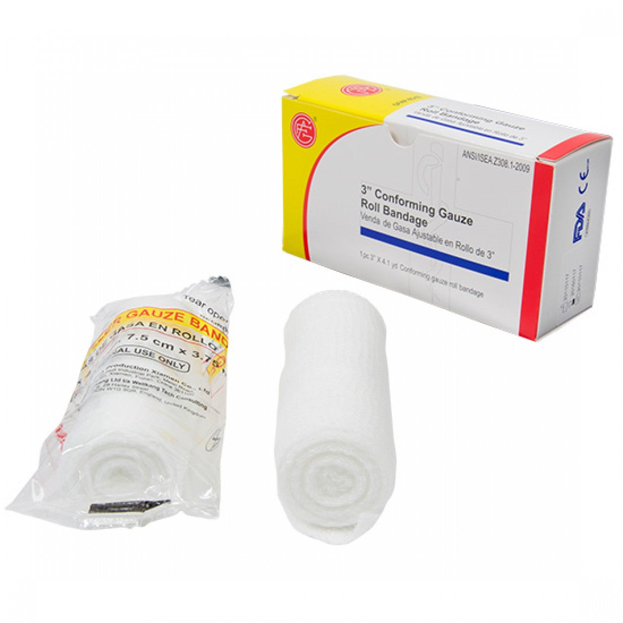 Ever Ready Sterile Conforming Gauze Roll Bandage – 6 Pack, 6 Inch – Exp 10/2022