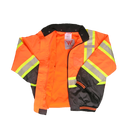 Work Force Designer Orange Bomber Jacket With Fleece Liner