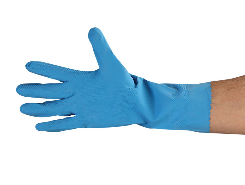 Work Force Blue Flock Lined Gloves