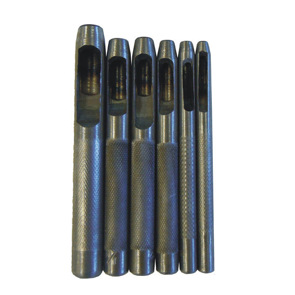 6 Pc. Hollow Punch Set Standard 1/8" x 5/16"