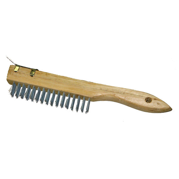 Wire Brush Shoe Handle with Scraper