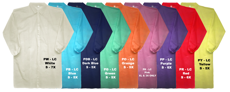 Polypropylene Disposable Lab Coats - Main Image