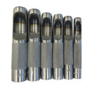 6 Pc. Hollow Punch Set Jumbo 3/8" - 3/4"