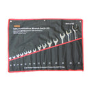 14 Pc. Combination Wrench Set w Storage Pouch Metric 9MM - 32MM