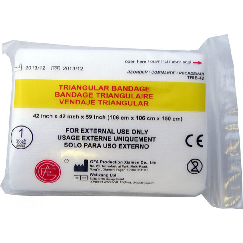 Genuine First Aid Triangular Bandage 42" x 42" x 59"