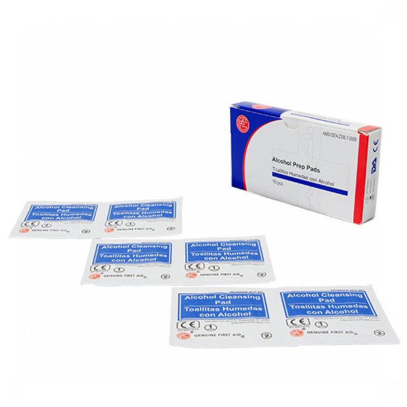 Genuine First Aid Sterile Sting Free Antispectic Wipes Box of 10