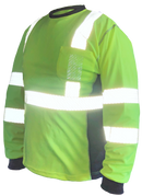 Work Force Class 3 Reflective Long Sleeve With Black Sides