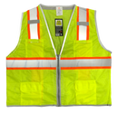 Work Force Class 2 Lime Safety Vest Ansi 107-2015 with Contrast Tape