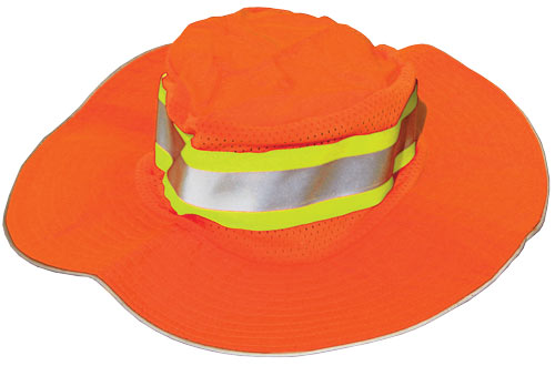 Work Force Hi-viz Orange Boonie Style Hat With Reflective Contrast Tape