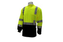 High Viz Long Sleeve Black Bottom Safety Shirt Moisture Wicking Class III