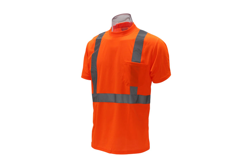 Work Force Class 2 Orange Short Sleeve T-Shirt