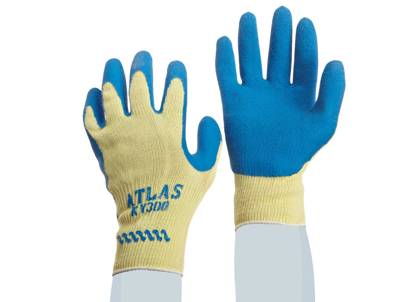 Work Force Atlas Fit KV300 – Kevlar Blue Rubber Coated Gloves