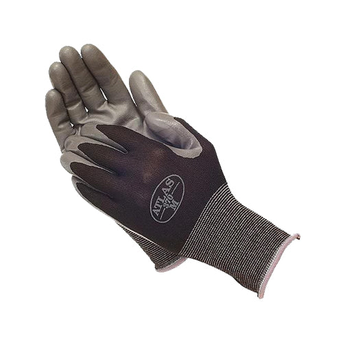 Work Force Atlas 370BK – Gray Nitrile Palm Coated Gloves