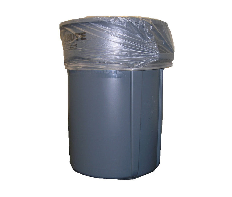 Work Force Tuf-Bags Clear HD, 50 Gallon Trash Bags, 50″x44″