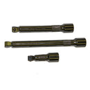 Valley 3 Pc. 1/2" Dr. Wobble Extension Bar Set (3",6",8")
