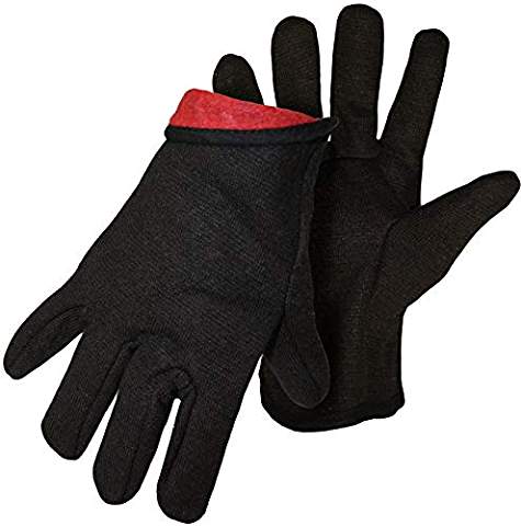 Hand Gear Lined Brown Jersey Gloves - 6 Pack