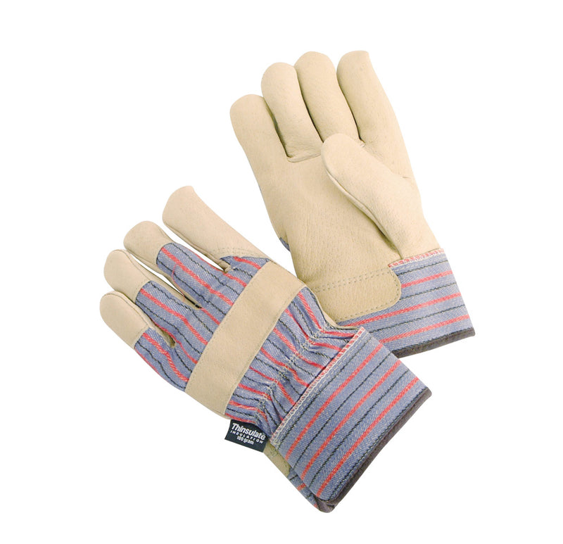 Work Force TS335 – Lined Pigskin Gloves With Safety Cuff