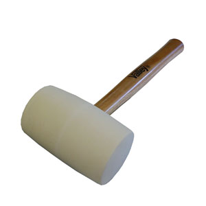 Valley White Rubber Mallet, Wood Handle