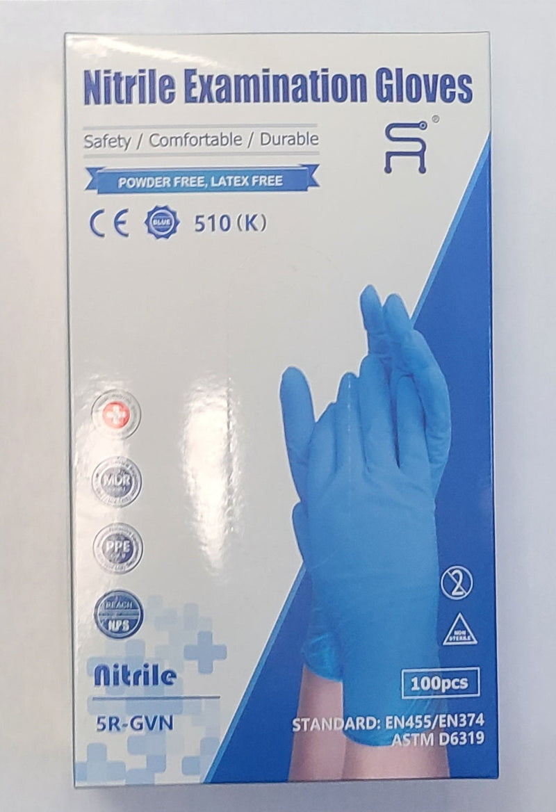 Case of 1000 Nitrile Examination Gloves Powder Free Latex Free