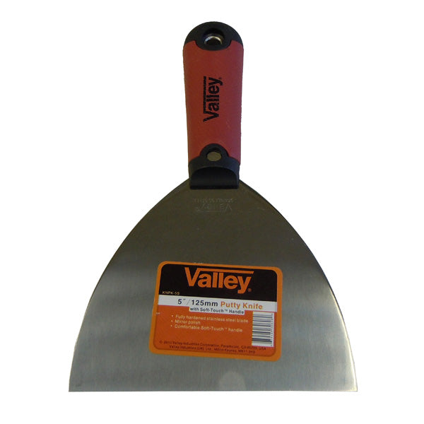 Valley Stainless Steel Flexible Scraper Putty Knife Handle 1" - 6"