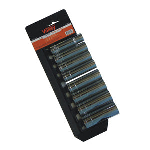 Valley 8 Pc. 1/2" Dr. Deep Socket, Cr-V, Pro-series (13-22MM)