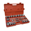 Valley 21 Pc. 3/4" Dr. Socket Set, Cr-v, Blow-mold Case (mm)