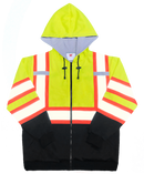 Work Force Full Zip Reflective Sweatshirt Hoodie / Thermal Liner