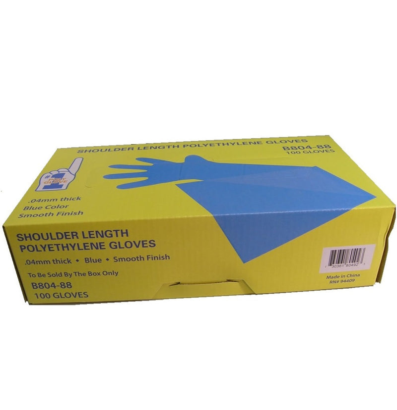 Work Force B804-88 – Blue Shoulder Length Poly Gloves 1000
