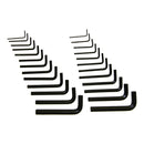 25 Pc.  Hex Keys Allen Wrenches Set 1.5 - 10MM 1/16" - 3/8"