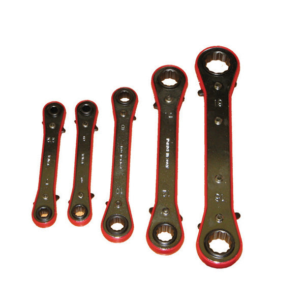 5 Pc. Ratcheting Box Wrench Set 5MM - 17MM