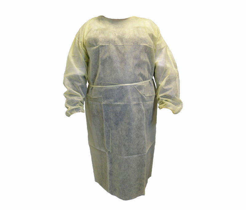 Work Force Yellow Polypropylene Isolation Gown