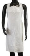 Work Force .03 mm Embossed White Polyethylene Aprons